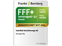 Qualitätssiegel Hausrat: Franke Bornberg - hervorragend (0,5)