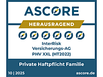 Qualitätssiegel Private Haftpflicht: ascore - herausragend