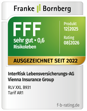 Qualitätssiegel Risikoleben: Franke Bornberg - sehr gut (0,6)