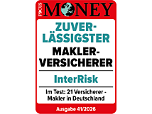 Qualitätssiegel: Zuverlässigster Maklerversicherer (FOCUS MONEY)