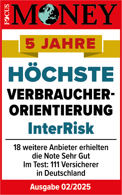 Qualitätssiegel Höchste Verbraucherorientierung: Focus Money - Sehr gut